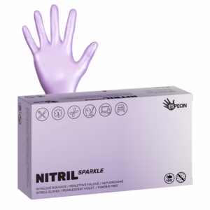 Nitrilové rukavice NITRIL SPARKLE – perleťovo fialové